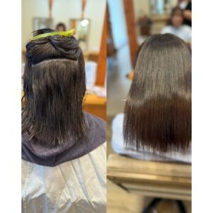 朝から夜までツヤ続く髪質改善ストレート