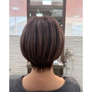 白髪ぼかしハイライトで上品チェンジ