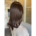水素カラーでつややかな透明感ロングへ