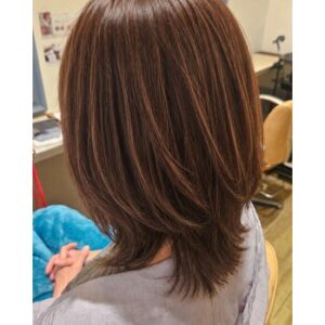 髪質改善カラーでつるんと艶髪に