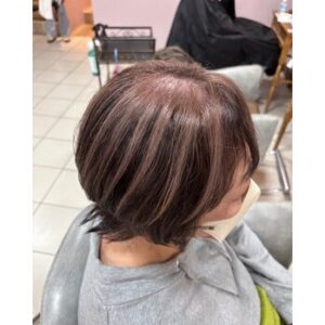 大人の白髪ぼかしでやわらか透明感
