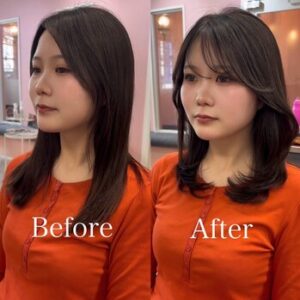 レイヤーカットで軽やかにまとまる髪へ